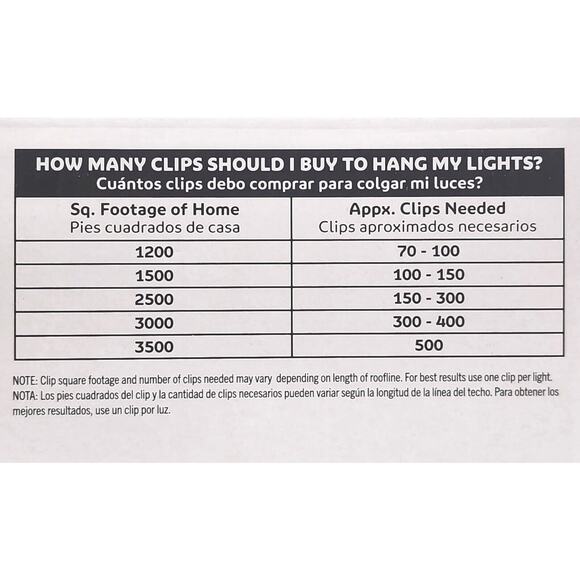 Universal Light Clips C7, C9, LED, Icicle, and Mini 100 Clips Brand New In Box - Picture 7 of 7